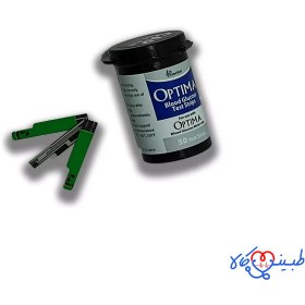 تصویر نوار تست قند خون اپتیما optima بسته 50 عددی Optima test strip