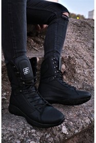 تصویر چکمه و بوت مردانه مشکی اورجینال SBronze 