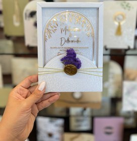 تصویر کارت عروسی خاص - گل سفید 