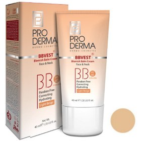 تصویر PRODERMA BBVEST CREAM LIGHT BEIGE بی بی کرم پوشاننده و مرطوب کننده بژ روشن
