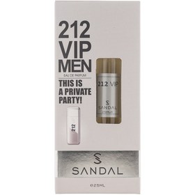 تصویر عطر جیبی مردانه مدل 212 حجم 25میل صندل ا Sandal Eau De Parfum 212 For Men 25ml Sandal Eau De Parfum 212 For Men 25ml