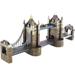 تصویر پازل سه بعدی فلزی مدل London Tower Bridge 