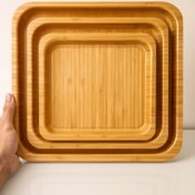 تصویر سینی مربع یک تکه بدون دسته پاپا 