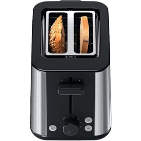 تصویر توستر نان براون مدل BRAUN HT1510BK Braun 2-slot Stainless Steel PurShine Toaster HT1510 Black