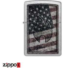 تصویر فندک اورجینال بنزینی زیپو مدل Zippo AMERICANA DESIGN 48180 207 AMERICANA DESIGN