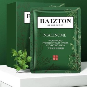 تصویر ماسک ورقه ای صورت نیاسینوم 25گرم بایزتون Baizton Face Mask Niacinome 25g