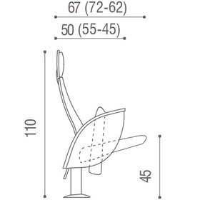 تصویر صندلی آمفی تئاتر و همایش اروند مدل 2920 تحریری 