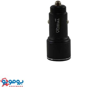 تصویر شارژر فندکی فست ترکا TREQA مدل CC-322 توان 38 وات TREQA CC-322 FAST CAR CHARGER 38W