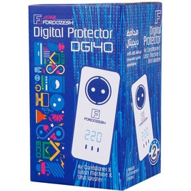 تصویر محافظ برق لباسشویی و ظرفشویی ارت دار فروزش DG140 Foroozesh DG140 Digital Voltage Protector