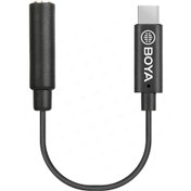 تصویر مبدل میکروفون تایپ سی بویا مدل BY-K9 BOYA by-K9 Type-C to 3.5mm (female) Audio Adapter