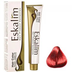 تصویر بلوند شرابی قرمز 7.66 اسکالیم Eskalim Hair Color 100ml No.7.66 Medium Red Wine Blonde