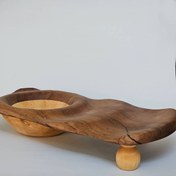 تصویر ظرف چیپس و ماست خوری چوبی 