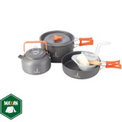 تصویر ست ظروف سفری ۳ تکه Berg مدل B-470 با ظرفیت ۰.۸ لیتر 