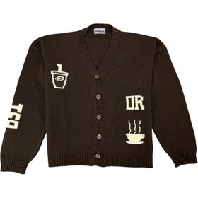 تصویر ژاکت بافت قهوه یا چایی؟ 