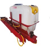 تصویر سمپاش سوارشونده 800 لیتری بومدار طوس فدک سه مخزنه با بوم 14 متری 28 نازله 