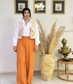 تصویر شلوار نیم کلوش women loose pants