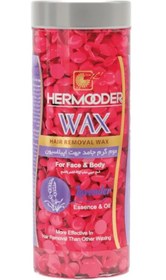 تصویر موم گرانولی مناسب صورت و بدن با روغن اسطوخودوس هرمودر Hair removal wax hermoder