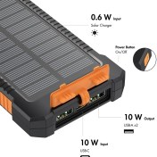 تصویر پاور بانک خورشیدی دو کاره 20000 