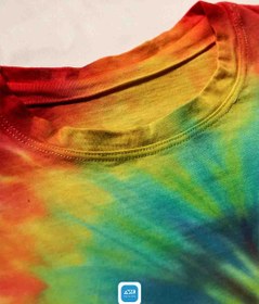 تصویر تیشرت تای دای (شیبوری) اسپیرال children's tie dye clothing