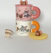 تصویر ماگ سرامیکی دیزنی موش و گربه یا تام و جری کد 1439 