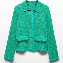 تصویر ژاکت کش باف پشمی زنانه منگو mango 