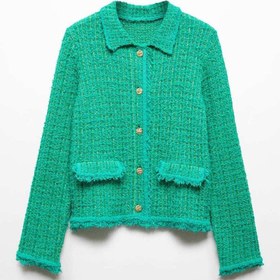 تصویر ژاکت کش باف پشمی زنانه منگو mango 