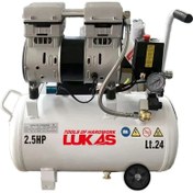 تصویر کمپرسورباد 24 لیتری سایلنت لوکاس lukas