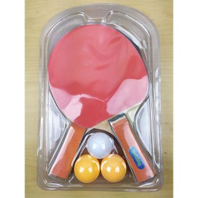 تصویر راکت پینگ پنگ جفتی توپدار Rui Feng Rui Feng double ball ping pong racket