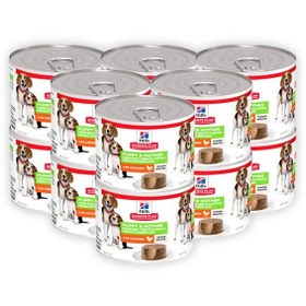 تصویر موس بچه‌سگ و مادر با طعم مرغ ۲۰۰ گرم (بسته ۱۲ عددی) برند hill's Puppy And Mother Mousse With Chicken 200G (Pack Of 12)