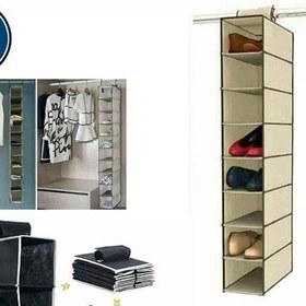 تصویر آویز نظم دهنده کمد 8 طبقه 