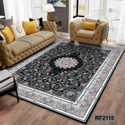تصویر روفرشی کشدار مخمل شانل گل گلی کد 2115 - ۱۲متری 