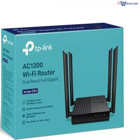 تصویر روتر بی سیم دو باند تی پی-لینک مدل Archer C64 Archer C64 tplink AC1200 Wireless MU-MIMO WiFi Router