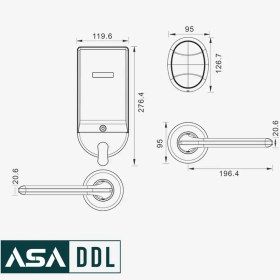 تصویر قفل دیجیتال هوشمند هتلی آداک AL-600 