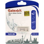 تصویر Galexbit Micro metal series M8 USB2.0 Flash Memory-64GB (گارانتی تلاش) نقره ای 