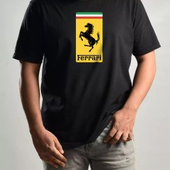 تصویر تیشرت طرح ماشین فراری Ferrari Tshirt C02 