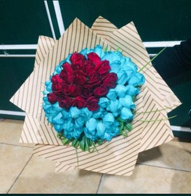 تصویر دسته گل گرد رز کد 525 