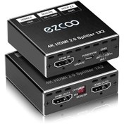 تصویر اسپلیتر 1به2 HDMI 4K ورژن 2.0برند ezcoo اورجینال امازون المان 