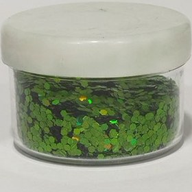 تصویر رنگ اکلیلی رزین ۲۰ گرمی سبز فسفری 