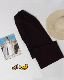 تصویر شلوار زنانه نخی ساده گشاد و راحت Women's pants cotton simple Wide and comfortable