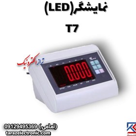 تصویر نمایشگر ترازو یاهوآ مدل T7 با صفحه نمایش LCD بزرگ 