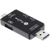 تصویر مبدل USB-C/USB/microUSB به SD/USB/TF پرووان مدل PCO03 