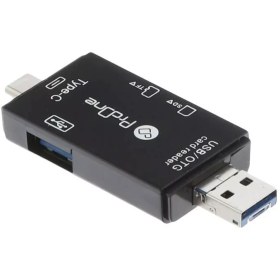 تصویر مبدل USB-C/USB/microUSB به SD/USB/TF پرووان مدل PCO03 