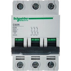 تصویر کلید مینیاتوری 3 پل 25 آمپر اشنایدر Schneider Electric MCB