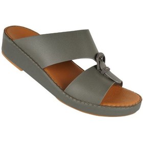 تصویر صندل مردانه عربی بارجیل به رنگ خاکستری برند barjeel uno Barjeel Mens Arabic Sandals Grey