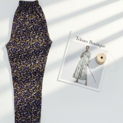 تصویر شلوار گلی - بنفش 