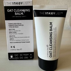 تصویر بالم پاک کننده روغنی واب رسان برند امریکایی «اینکی لیست » OAT CLEANSING BALM THE inkey LIST 50میل