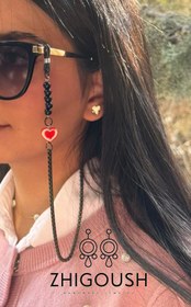 تصویر بند عینک سرامیکی قلب 