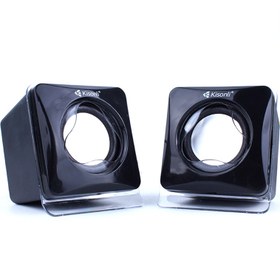 تصویر اسپیکر لپ تاپی ۲تکه Kisonli V410 Kisonli V410 Desktop Speaker