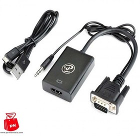 تصویر تبدیل VGA به HDMI صدا دار مدل XP-T906 XP-T906 VGA To HDMI Adapter with Audio