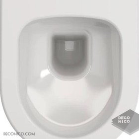 تصویر توالت فرنگی وال هنگ بوچی (BOCCHI) مدل V-Tondo کد 0129-001-1416 ا BOCCHI V-Tondo Wall-hung toilet bowl set BOCCHI V-Tondo Wall-hung toilet bowl set